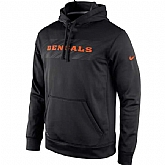 Men's Cincinnati Bengals Nike KO Speed Wordmark Performance Hoodie - Black,baseball caps,new era cap wholesale,wholesale hats